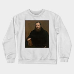 A Monk with a Book by Titian Crewneck Sweatshirt